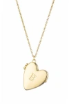 Adornia Initial Heart Pendant Necklace