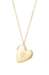 Adornia Initial Heart Pendant Necklace