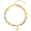 Adornia Initial Layered Bracelet In Multi-n