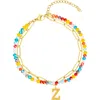 Adornia Initial Layered Bracelet In Multi-z