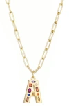 Adornia Initial Pendant Necklace