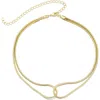 Adornia Interlocking Chevron Chain Bracelet