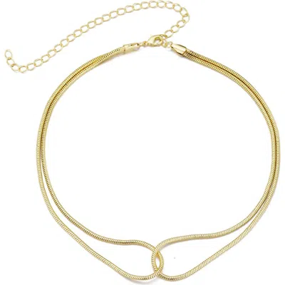 Adornia Interlocking Chevron Chain Bracelet