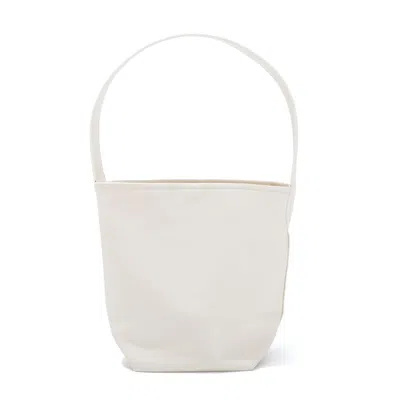 Adornia Ivory Bucket Bag In White