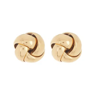 Adornia 14k Over Silver Knot Earrings In Yellow