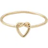 Adornia Knotted Heart Ring