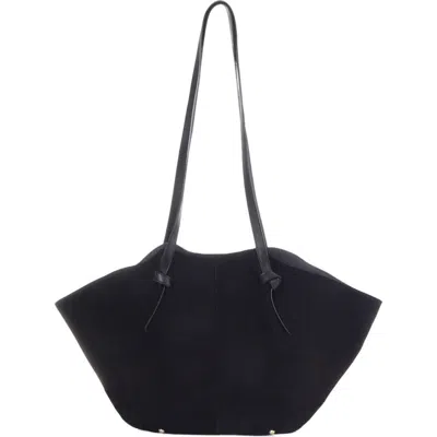 Adornia Large Faux Leather Tote In Black