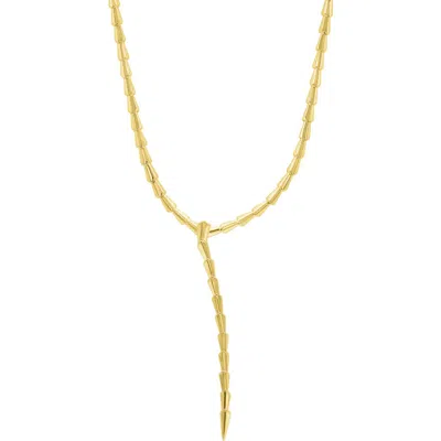 Adornia Lariat Necklace In Gold