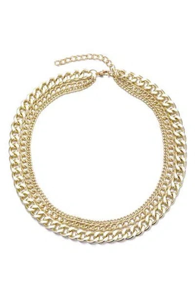 Adornia Layered Chain Necklace In Gold