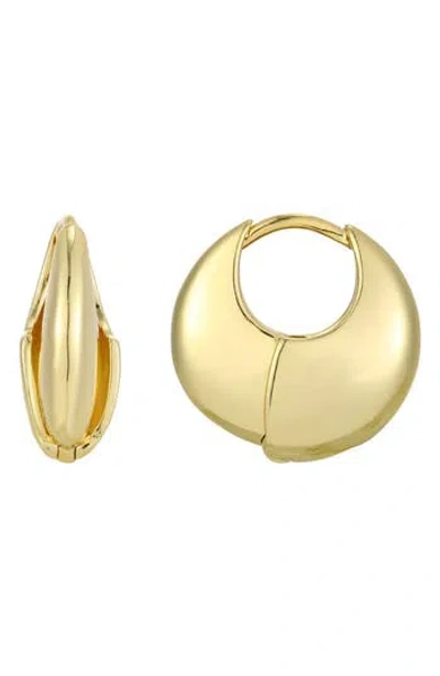 Adornia Louvre 14k Gold Plated Hoop Earrings
