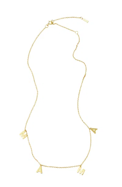 Adornia Mama Neckalce Gold In Yellow
