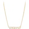 Adornia 14k Gold Plated Mama Necklace In Gold