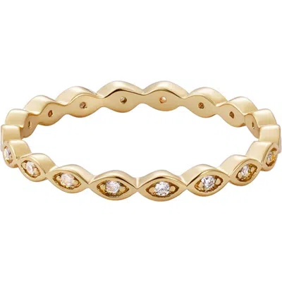 Adornia Marquise Cz Scalloped Band Ring
