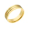 Adornia Men's Water Resistant Three Line Band Gold In Gold