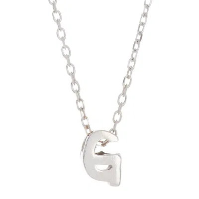 Adornia Mini Initial Necklace Silver In Multi