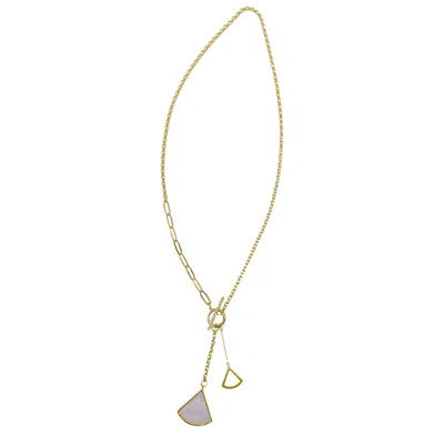 Adornia 14k Plated Y Necklace In Yellow
