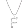 Adornia Mixed Crystal Initial Pendant Necklace