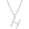 Adornia Mixed Crystal Initial Pendant Necklace In Silver