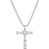 Adornia Mixed Crystal Initial Pendant Necklace In Silver