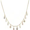 Adornia 14k Gold Plated Multi Shape Dangle Necklace In Gold