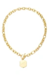 Adornia Monogram Initial Pendant Necklace In Gold