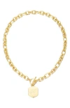 Adornia Monogram Initial Pendant Necklace In Gold