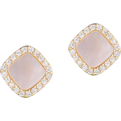 ADORNIA ADORNIA MOTHER OF PEARL STUD EARRINGS