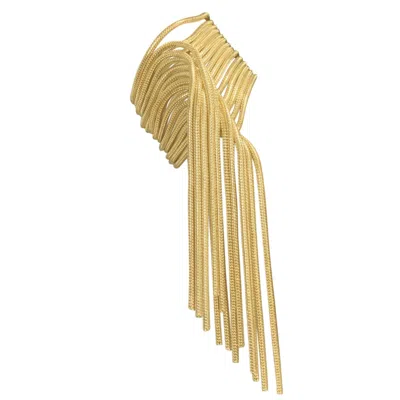 Adornia Multi Strand Textured Chain Bracelet Gold In Yellow