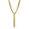 Adornia Multi Strand Textured Chain Necklace Gold In Yellow