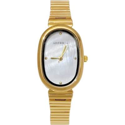 Adornia Munich Bracelet Watch, 33mm X 23mm In Gold/ White