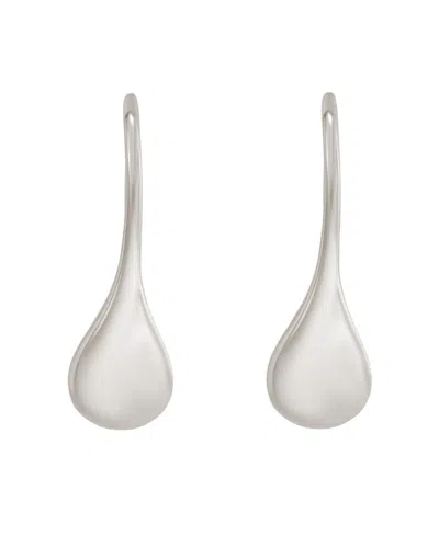 Adornia Nickel Free Teardrop Dangle Earrings In Silver