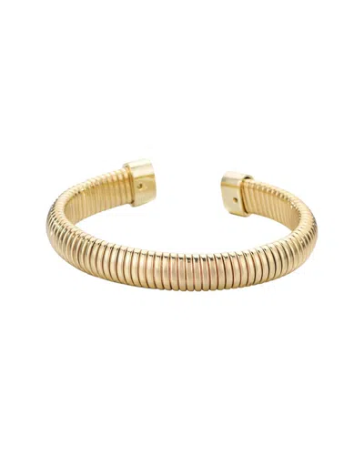 Adornia Omega Coil Cuff Bracelet In Orange