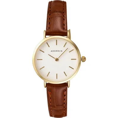 Adornia Oslo Quartz Watch, 28mm In White