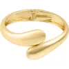 Adornia Overlap Cuff Bracelet In Gold