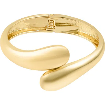 Adornia Overlap Cuff Bracelet In Gold