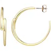 Adornia Overlapping Hoop Earrings In Gold