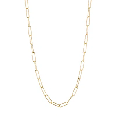 Adornia Paper Clip Chain Gold In Yellow