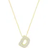 Adornia Gold Pave Bubble Letter Necklace In Gold-d