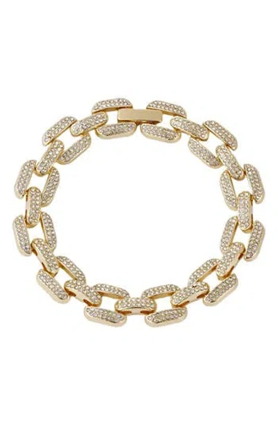 Adornia Pavé Crystal Chain Bracelet In Gold