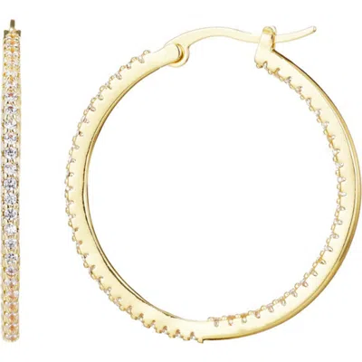 Adornia Pavé Cz Infinity Hoop Earrings In Gold