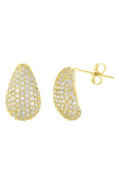 ADORNIA ADORNIA PAVÉ TEARDROP EARRINGS
