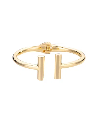 Adornia Plated Bar Cuff Bracelet In Neutral