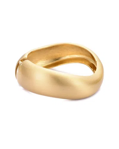 ADORNIA ADORNIA PLATED ORGANIC CHUNKY BANGLE BRACELET