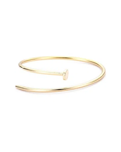 ADORNIA ADORNIA PLATED THIN NAIL CUFF BRACELET