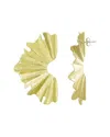 Adornia Plated Wave Statement Earrings In Gold