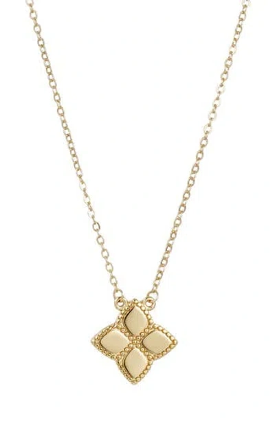 Adornia Pointed Clover Pendant Necklace