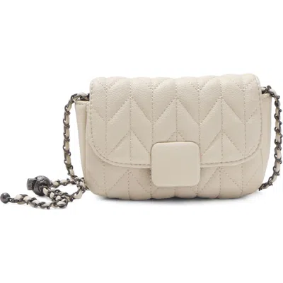 Adornia Quilted Shoulder Bag In White