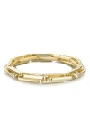 Adornia Rectangular Paperclip Bracelet In Gold