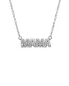 Adornia Rhodium Plated Mama Necklace