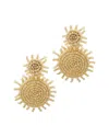 Adornia Rhodium Plated Statement Earrings In Multi
